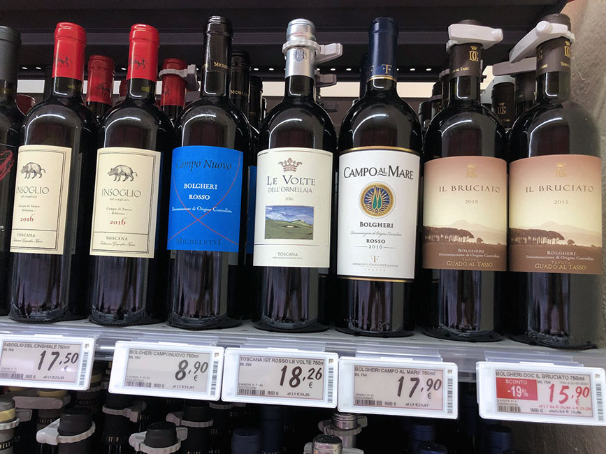 Nicolis Project | in-store digital communication conad-tirreno-etichette-elettroniche-vini Riapre il Conad Tirreno di Follonica con le soluzioni di comunicazione Nicolis Project  