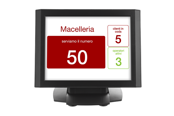 Nicolis Project | in-store digital communication schermata_operatore Come sostituire l’eliminacode con il digital signage e migliorare l’operatività del supermercato  