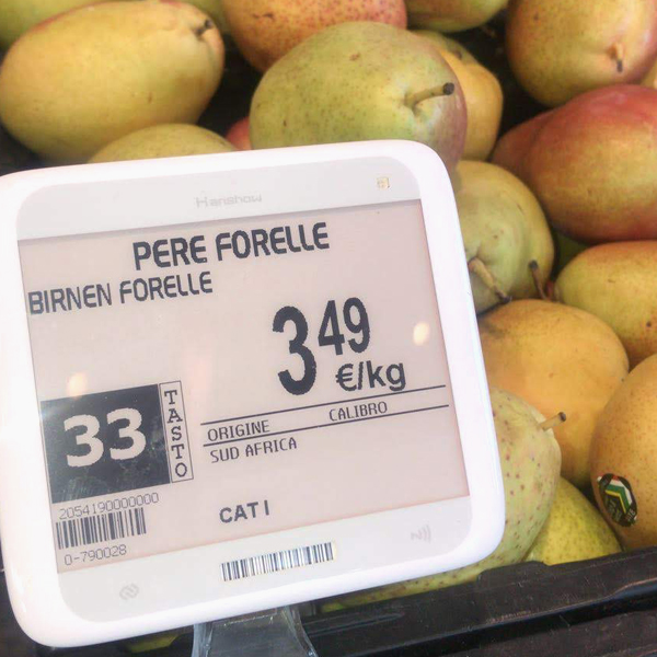 Nicolis Project | in-store digital communication etichette-elettroniche-eurospar-3 Le etichette elettroniche e bsystem3 migliorano la comunicazione e la produttività all’Eurospar di Bardolino  