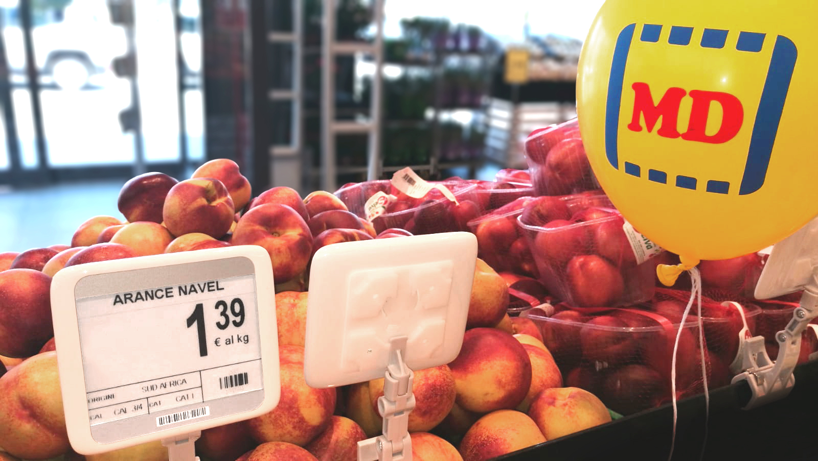 Nicolis Project | in-store digital communication etichette-elettroniche-supermercato-md Nicolis Project | in-store digital communication etichette-elettroniche-supermercato-md Cartellini prezzi elettronici nel nuovo MD di Pomezia: tante funzionalità per il personale e numerosi vantaggi per i clienti