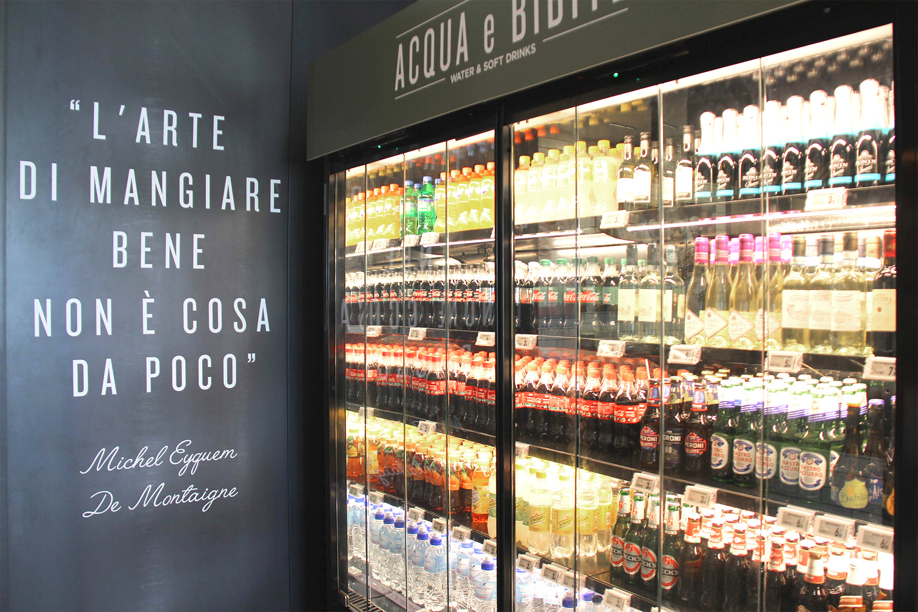 Nicolis Project | in-store digital communication etichette-elettroniche-banco-frigo Il Gruppo Cremonini sceglie le etichette elettroniche interattive proposte da Nicolis Project per gli Chef Express di RHO e Villarboit  