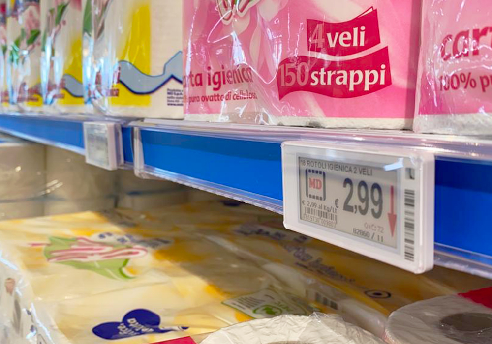 Nicolis Project | in-store digital communication nicolisproject-MD-Volla-5 I prezzi digitali danno un’impronta tecnologica al punto vendita MD di Volla  