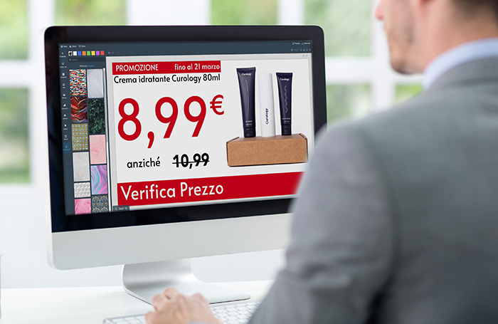 Nicolis Project | in-store digital communication Template-Designer Funzionalità digital signage  