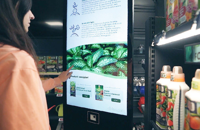 Nicolis Project | in-store digital communication Touch-point-digitali Funzionalità digital signage  